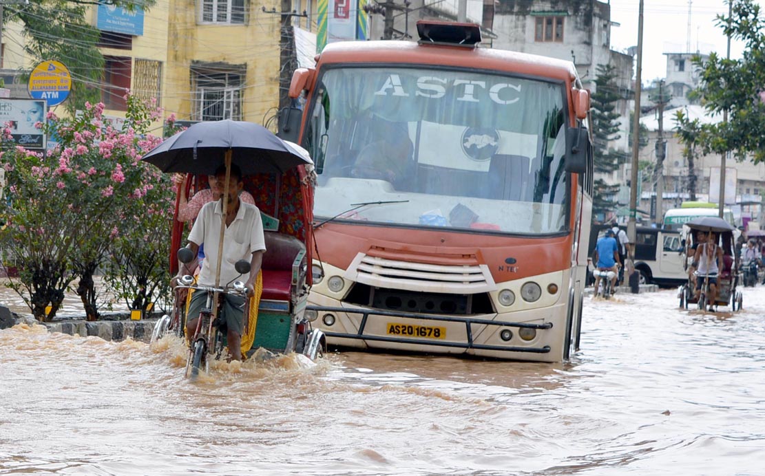 Heavy downpour havoc in Guwahati 