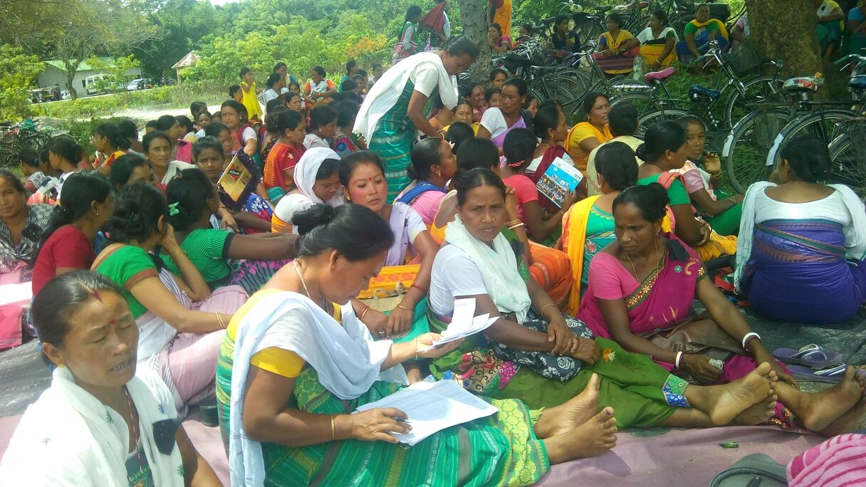 Anganwadi workers demand salary hike