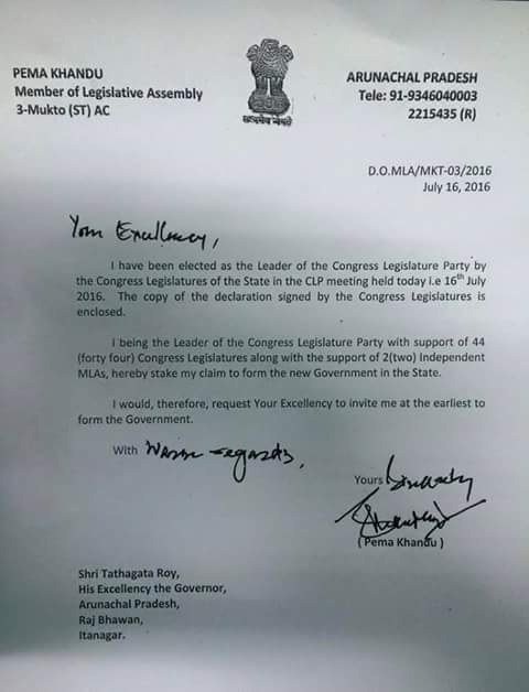 Khandu stakes claim to form govt