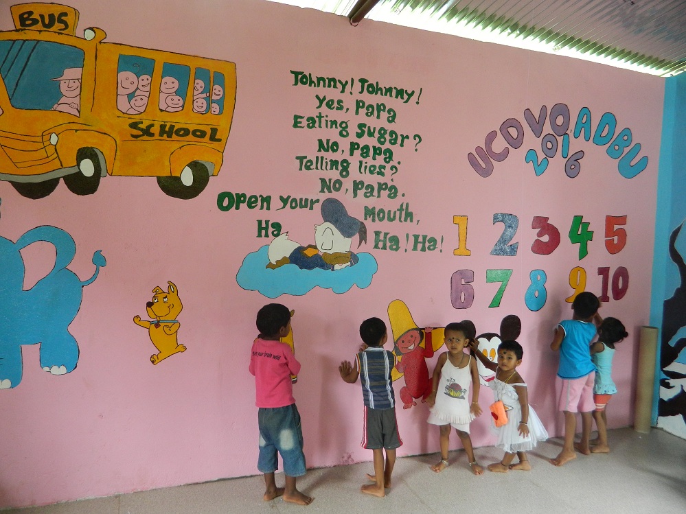 Students contribute towards backward village