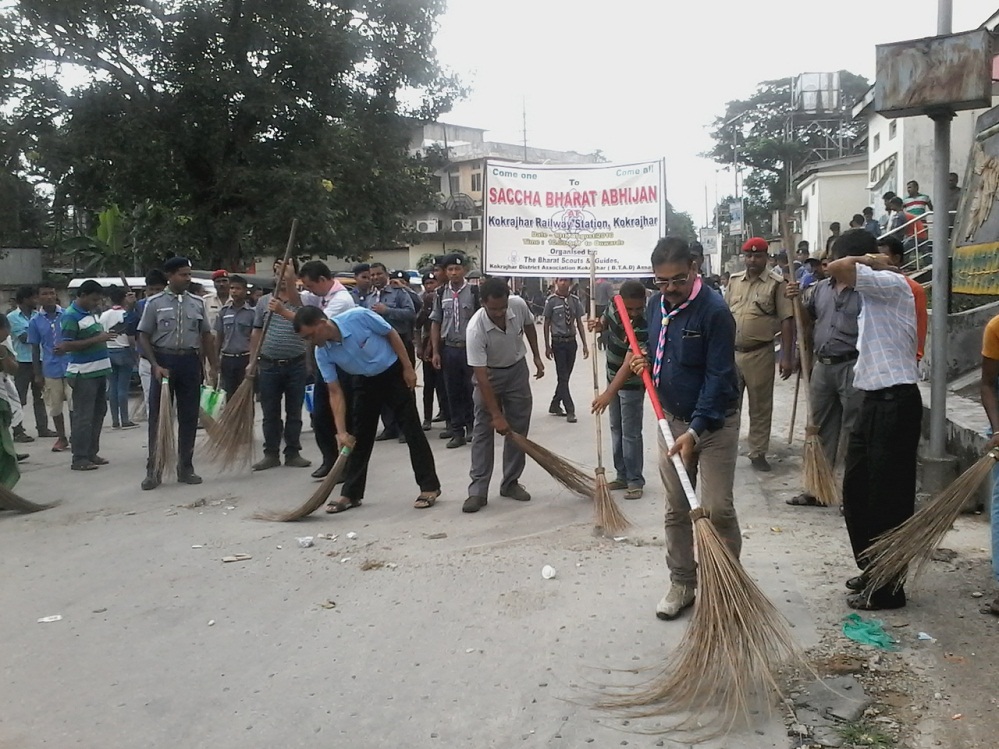 Bharat Scout & Guides organises  cleanliness drive 