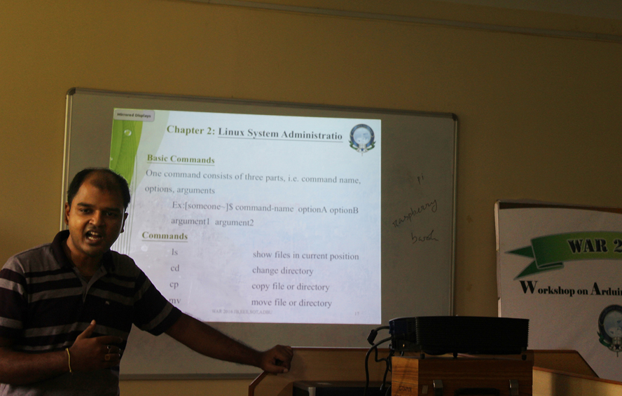 Workshop on Arduino and Raspberry Pi at ADBU