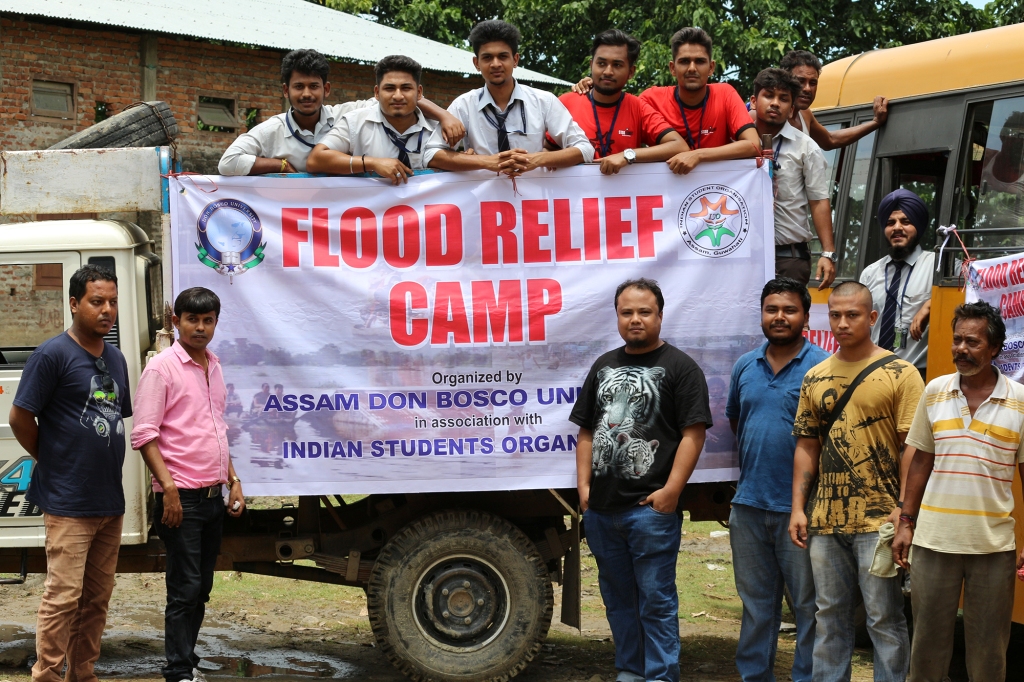 Flood relief camp by varsity 