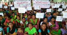 Protest against Tribal Sangha