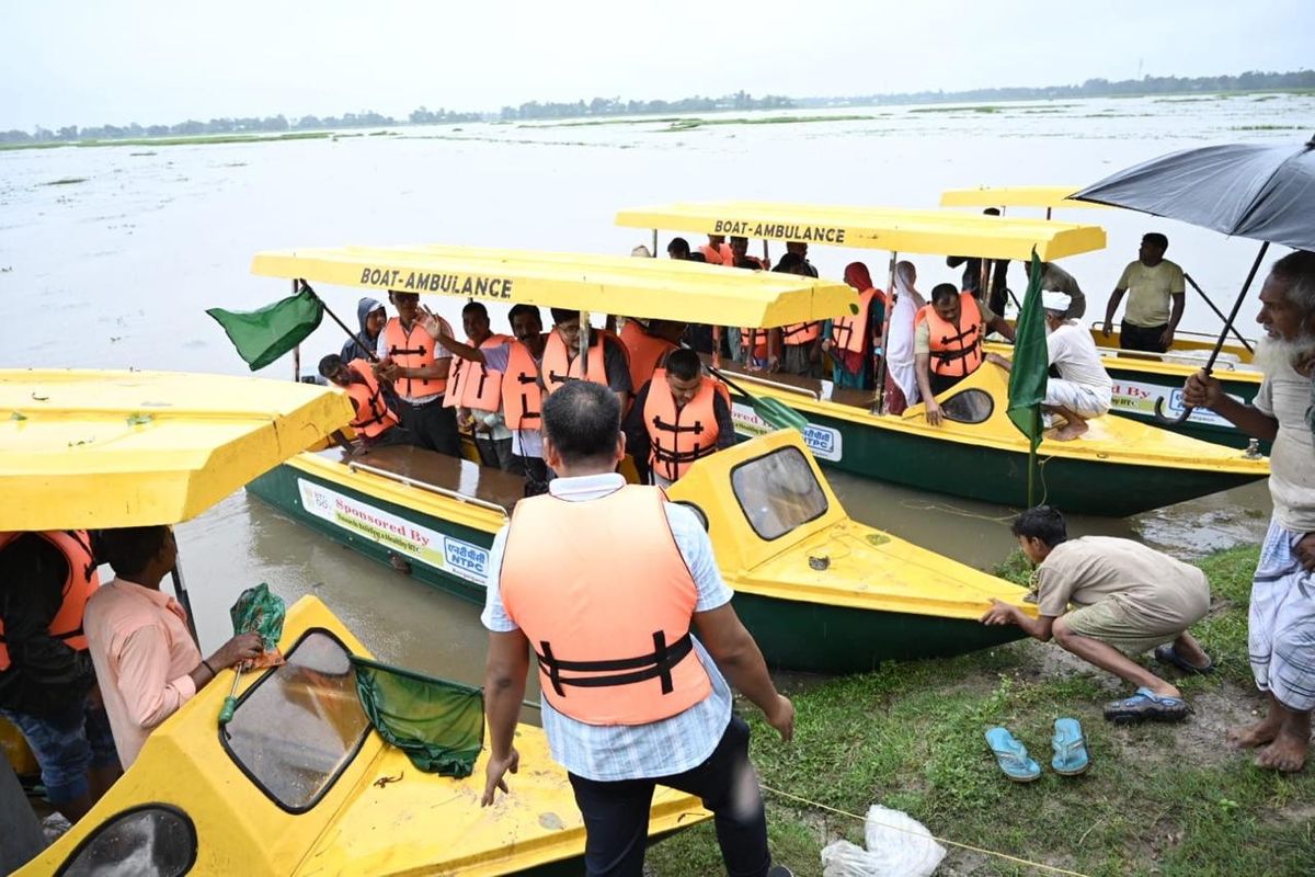 NTPC Bongaigaon Launches Boat Ambulances  