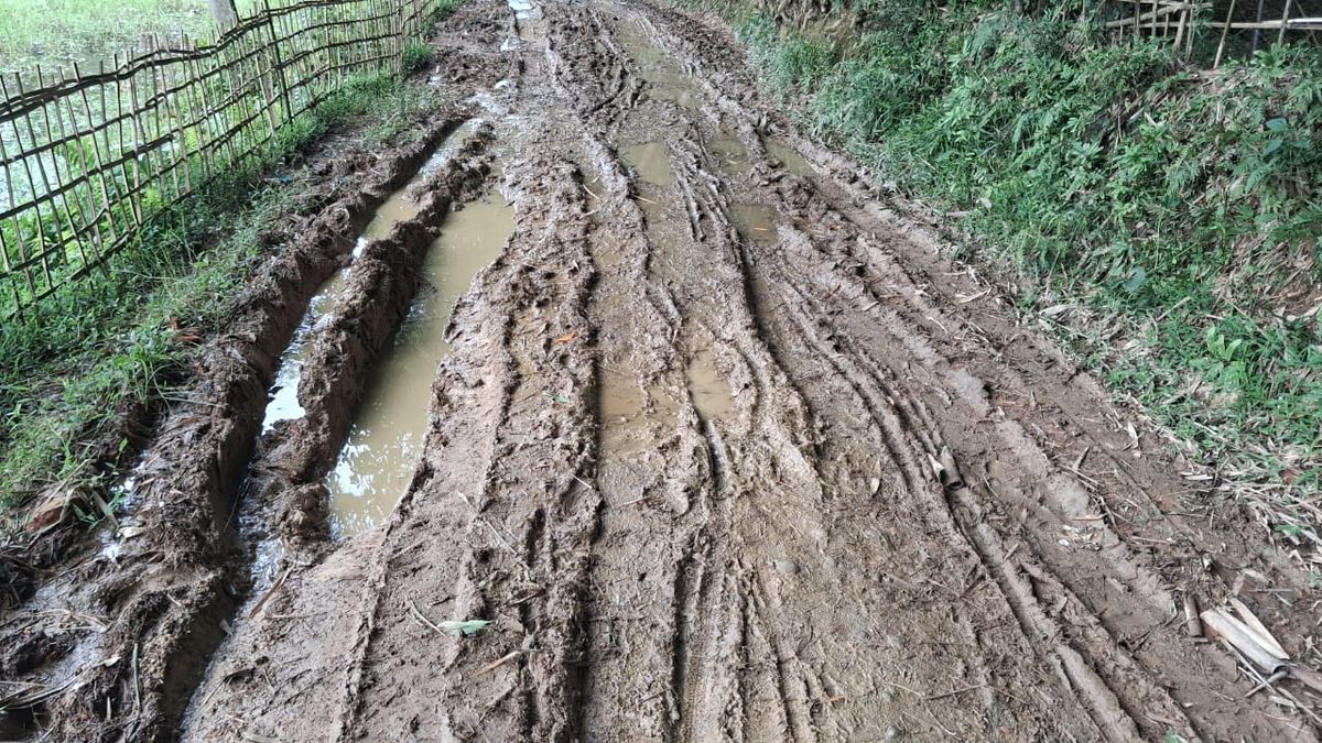Border Village Residents in Nazira Demand Repair of Crumbling Road