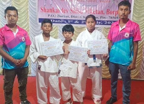 Nazira students win gold, silver at Vidya Bharati North-East martial arts meet