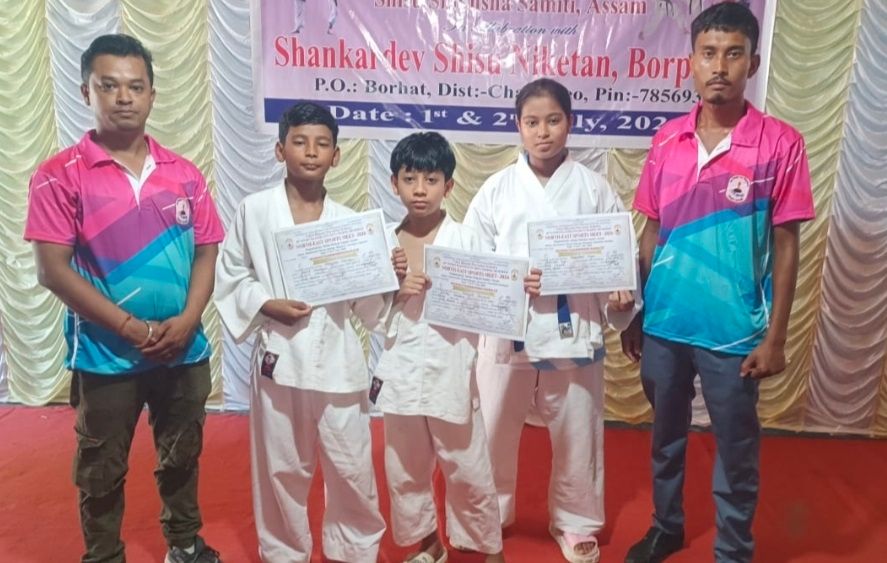 Nazira students win gold, silver at Vidya Bharati North-East martial arts meet