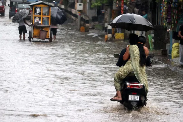 Heavy rain leaves Guwahati waterlogged