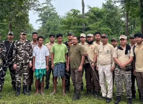 Three held in anti-poaching operations at Raimona National Park  Deck: