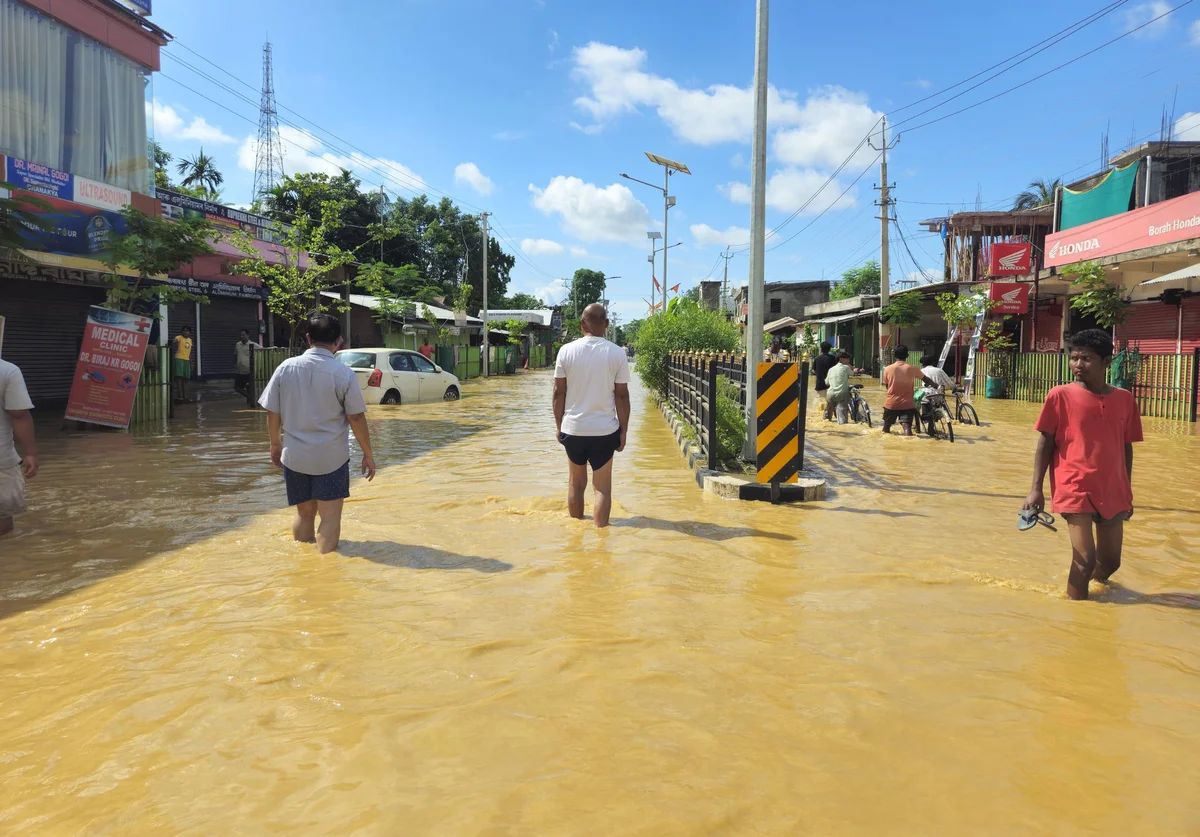 Assam battles multiple flood fronts as flash floods, overflowing rivers and disrupted transport compound monsoon crisis