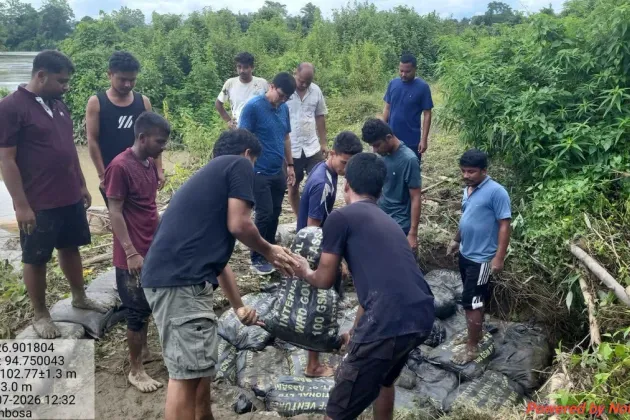Dikhow Embankment Repairs Begin After Flood Devastation, Residents Question Delay