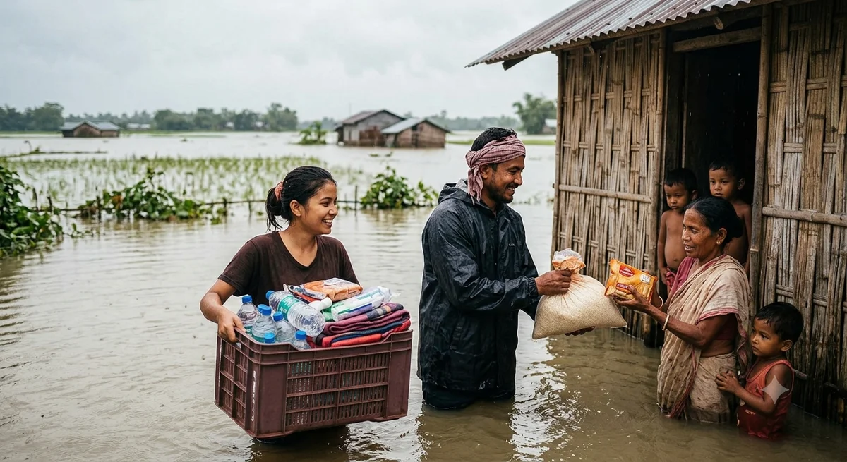 Humans for Humanity: How Assam's Flood Crisis Rekindles the Spirit of Compassion