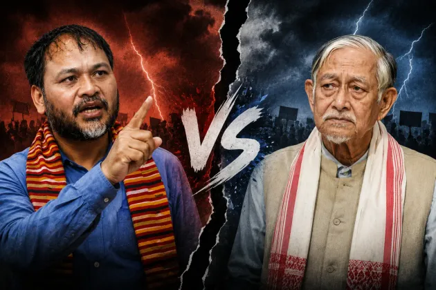 Hiren Gohain Slams Akhil Gogoi Over "Self-Serving" Politics Amid Congress-Raijor Dal Rift
