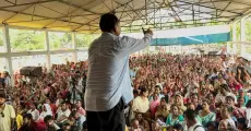 Raijor Dal Holds Rally in Nazira, Demands Compensation for Flood Victims