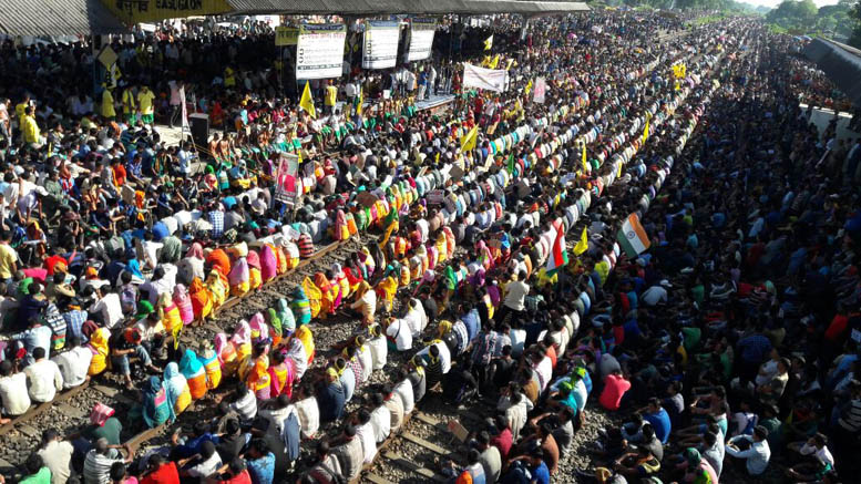 Railway blockade disrupted services