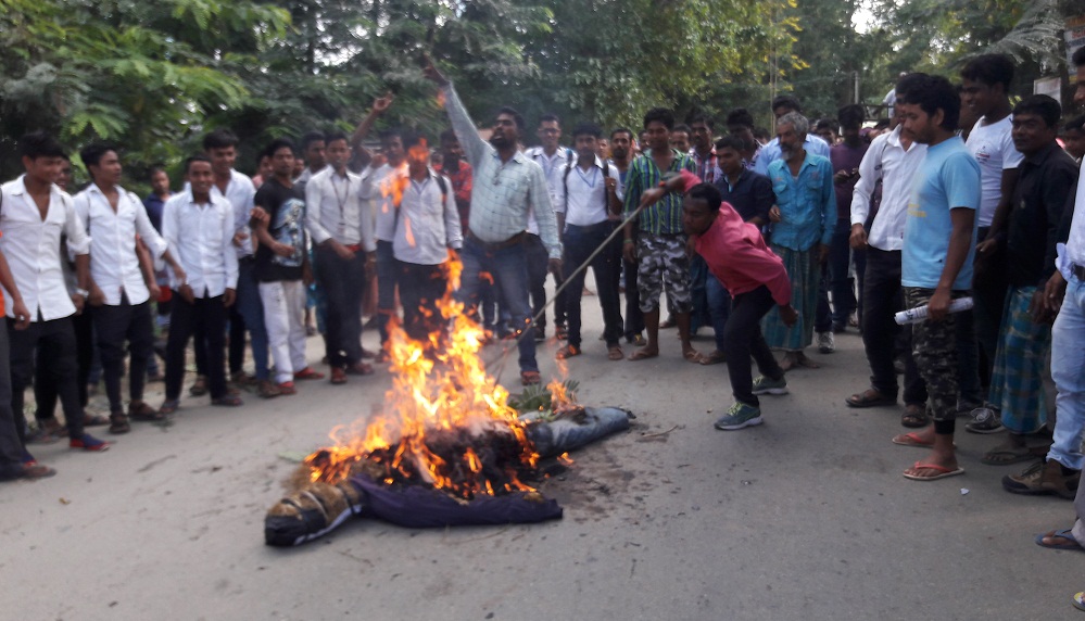 Himanta's effigy burnt in Batadrava 