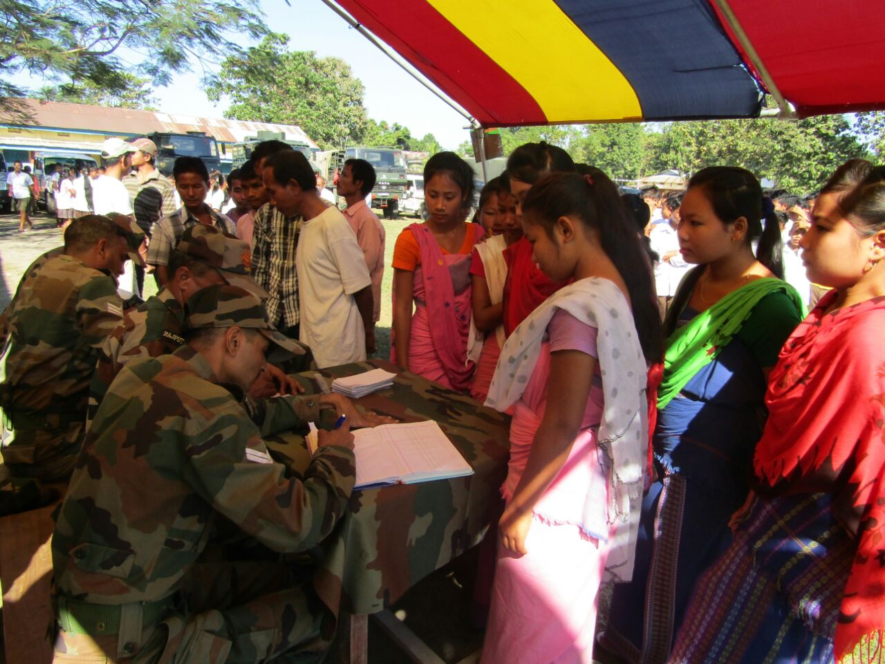Health camp at Jharbari