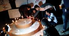 Candle lighting protest 