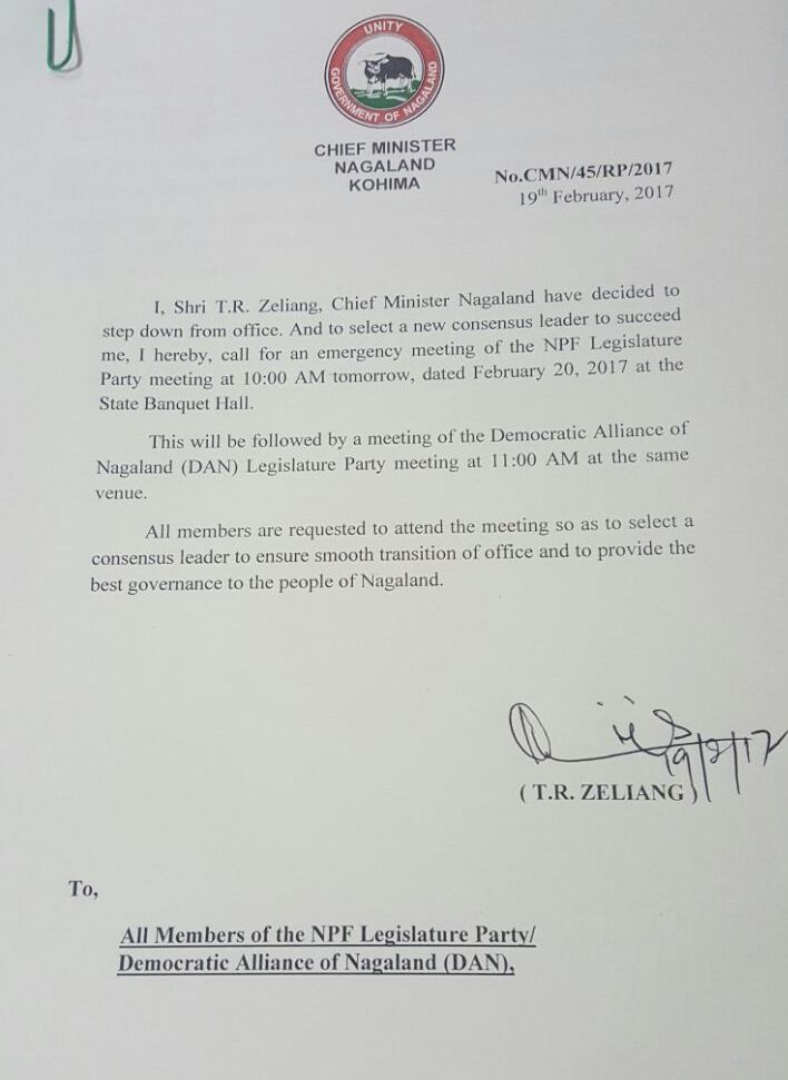 NPF meets to finalise Nagaland CM