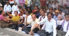 AGP dharna against BJP!