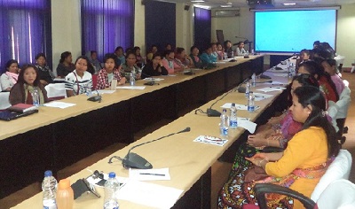 Women training in Pasighat