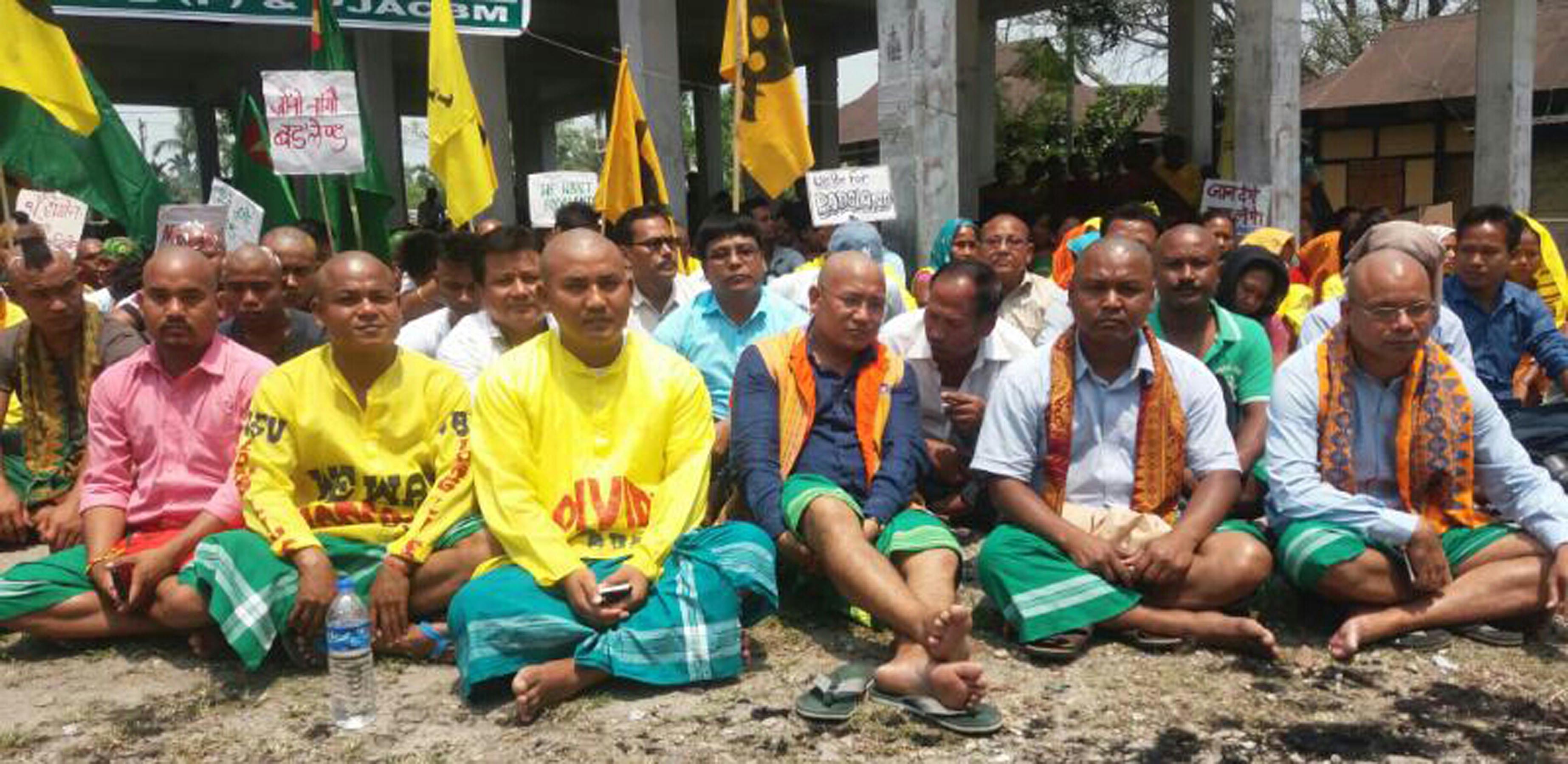 Mass shaving demanding Bodoland