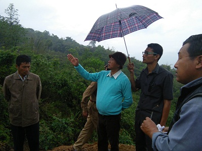 Chingai MLA visits landslide-hit Sirarakhong village