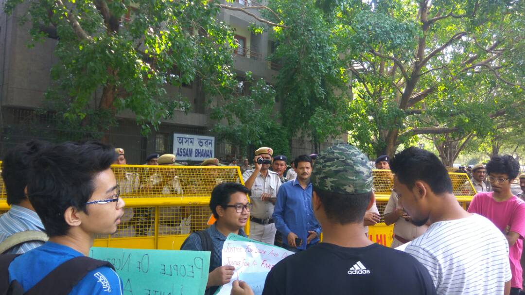 Protest against fake encounter in Delhi