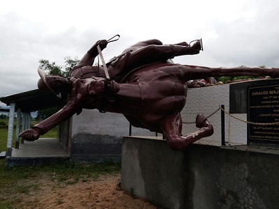 Freedom fighter Durga Malla's statue vandalized at Khaurang