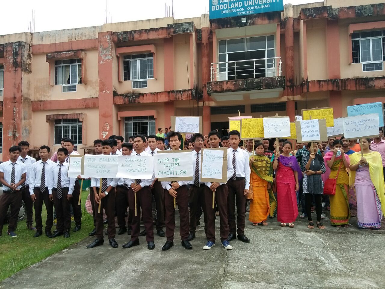 Students protest in Bodoland varsity