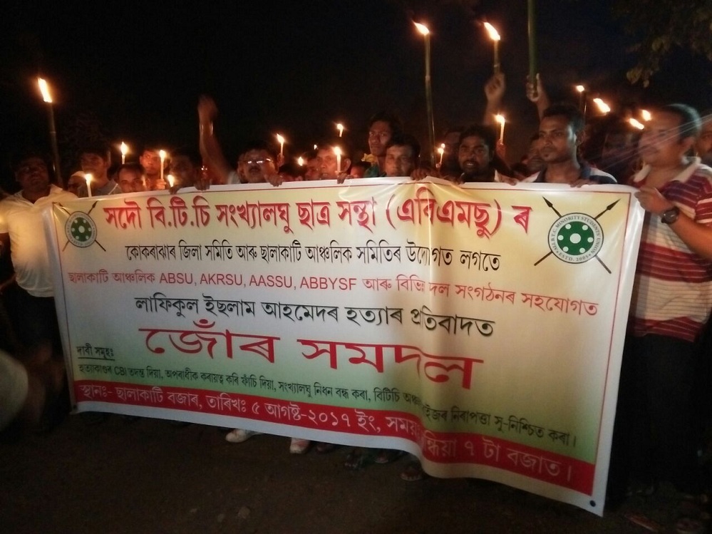 Candle lighting rally
