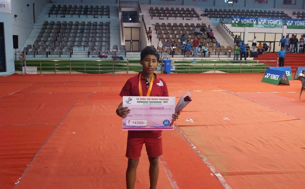 Nazira boy selected for Goa Badminton Tournament