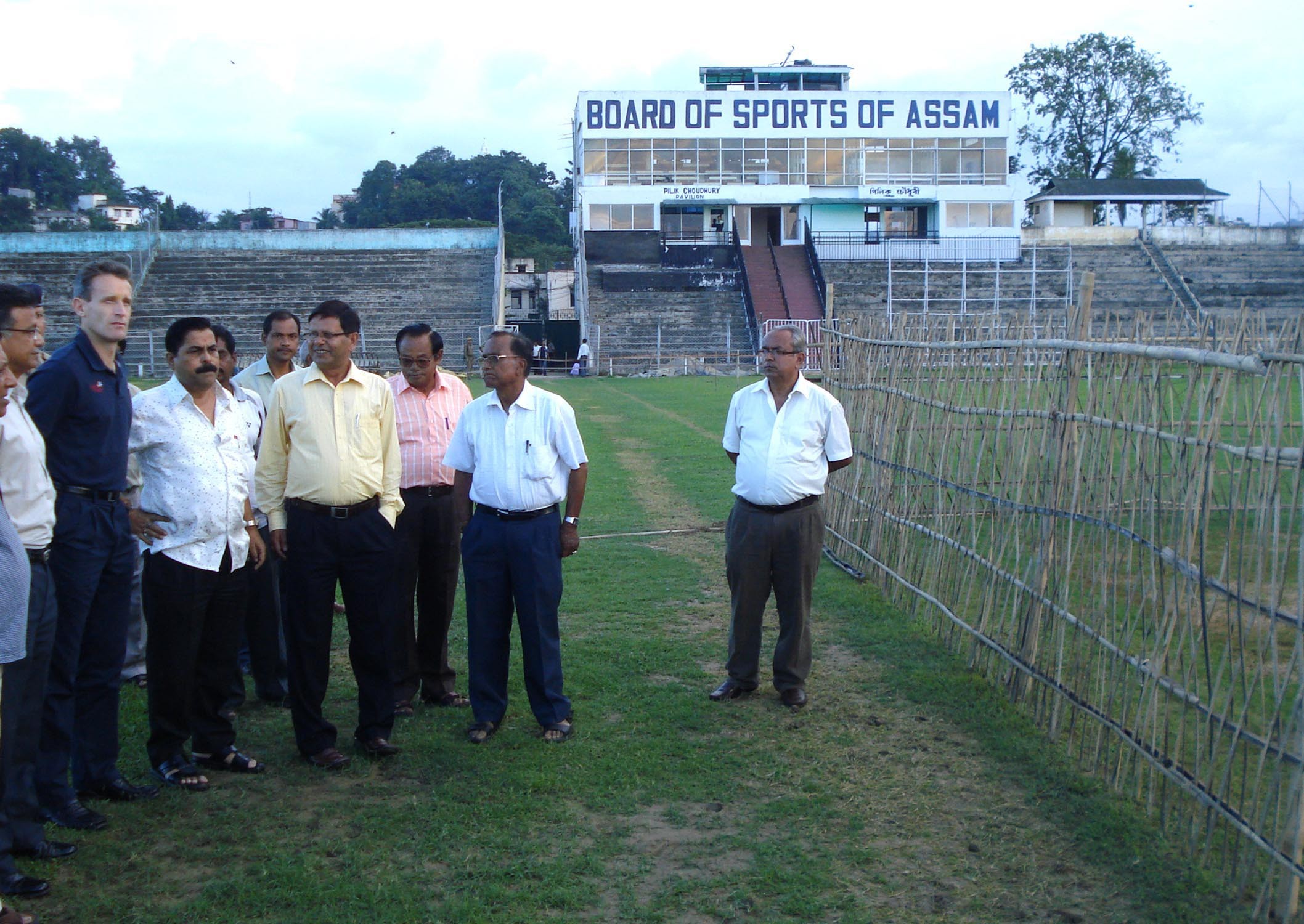 Top ECB Official visits Nehru Stadium