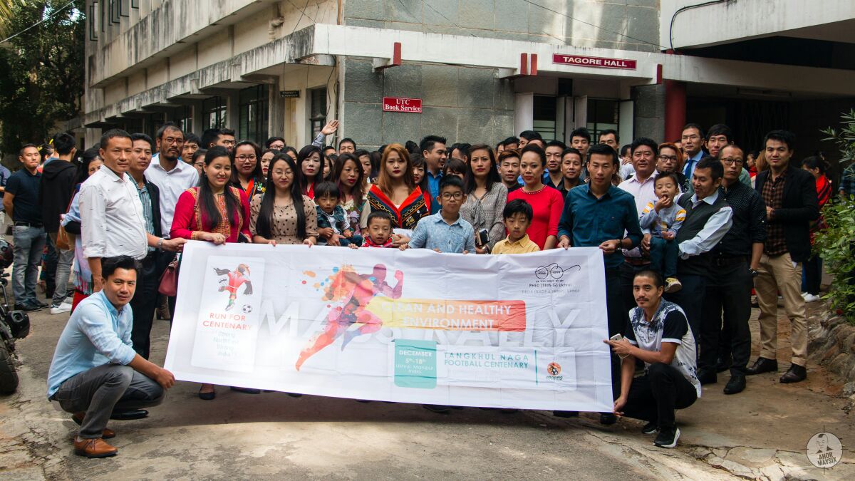 Tangkhuls in Bangaluru show solidarity to Tangkhul Naga Football Centenary, 2017