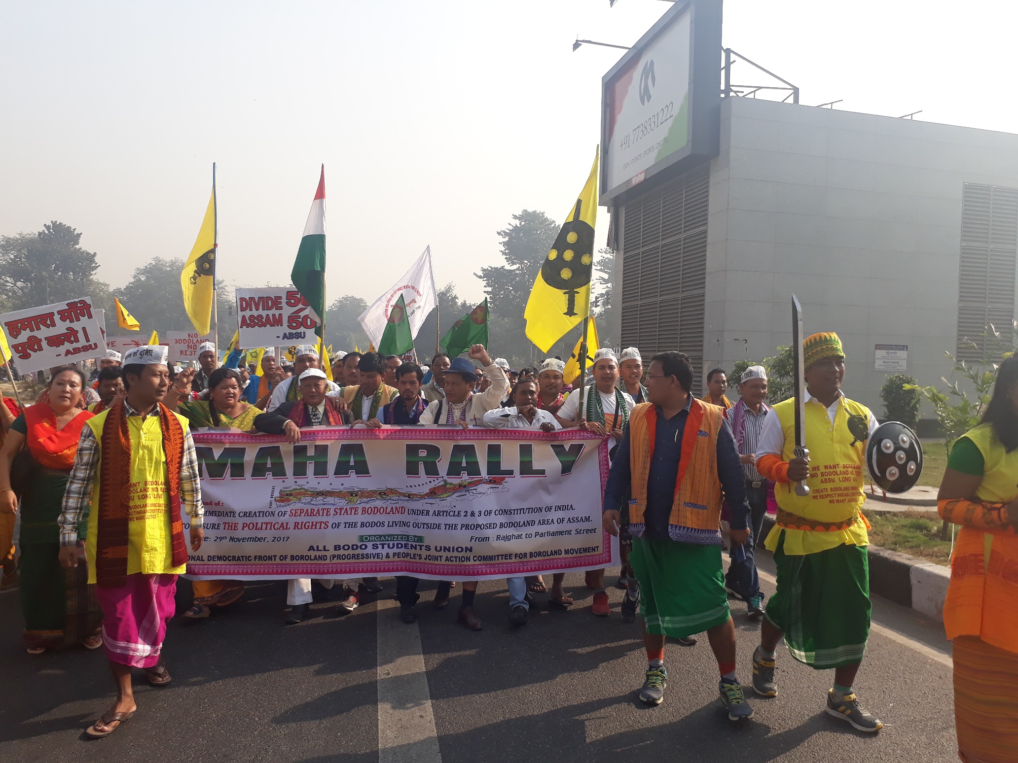 Huge rally in Delhi for seperate Bodoland