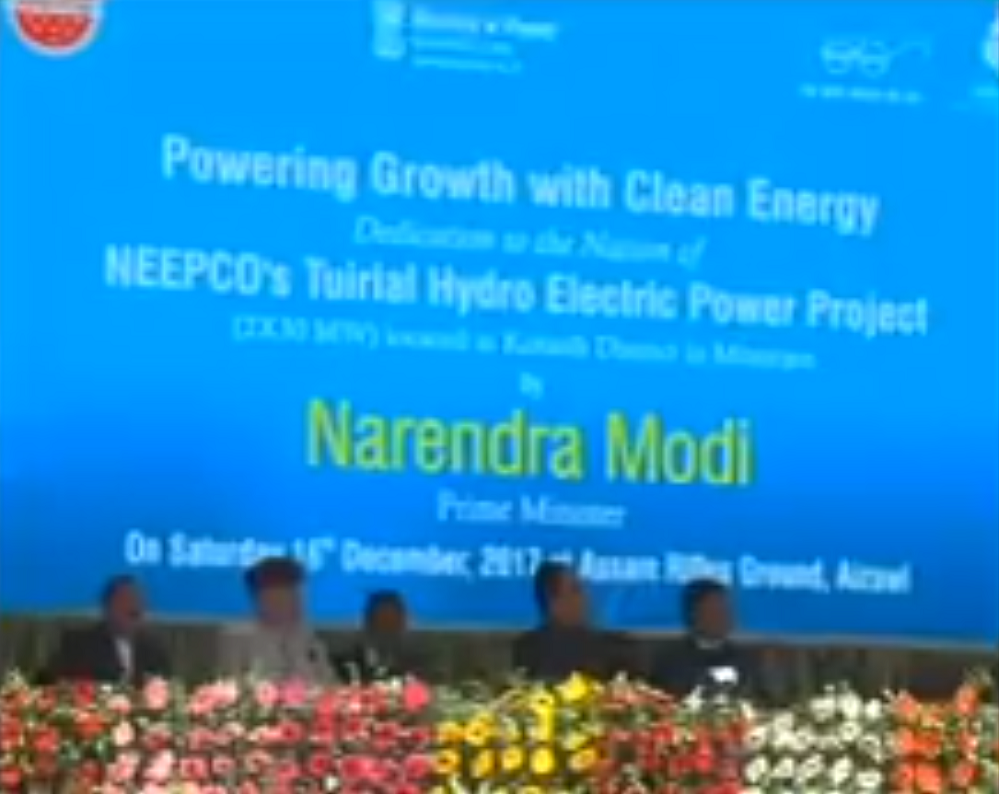 Modi opens power project in Aiazwl