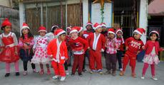 In deep grip of Christmas festivity