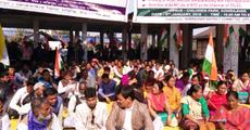 UPPL stages demo in Kokrajhar