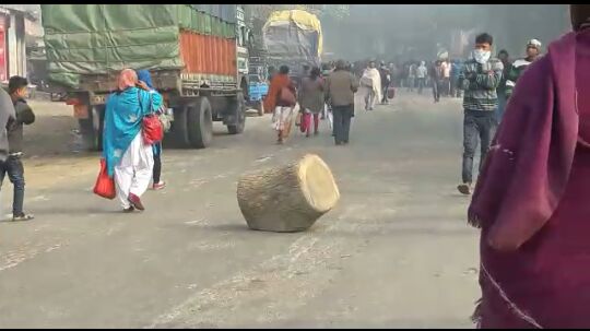 Curfew in Dhola, police officer suspended