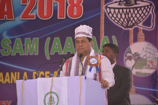 Sonowal chants Sab Ka Vikas mantra  