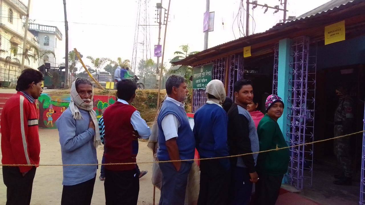 Brisk polling in Tripura