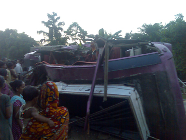 Bus accident in Dhubri: 26 died, 45 injured