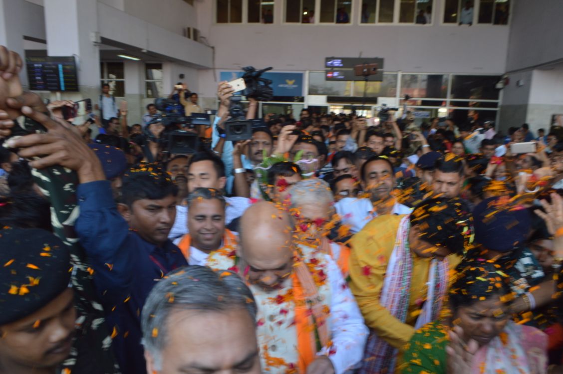 Biplab taking oath as Tripura CM