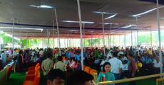 Sea of humanity in Agartala