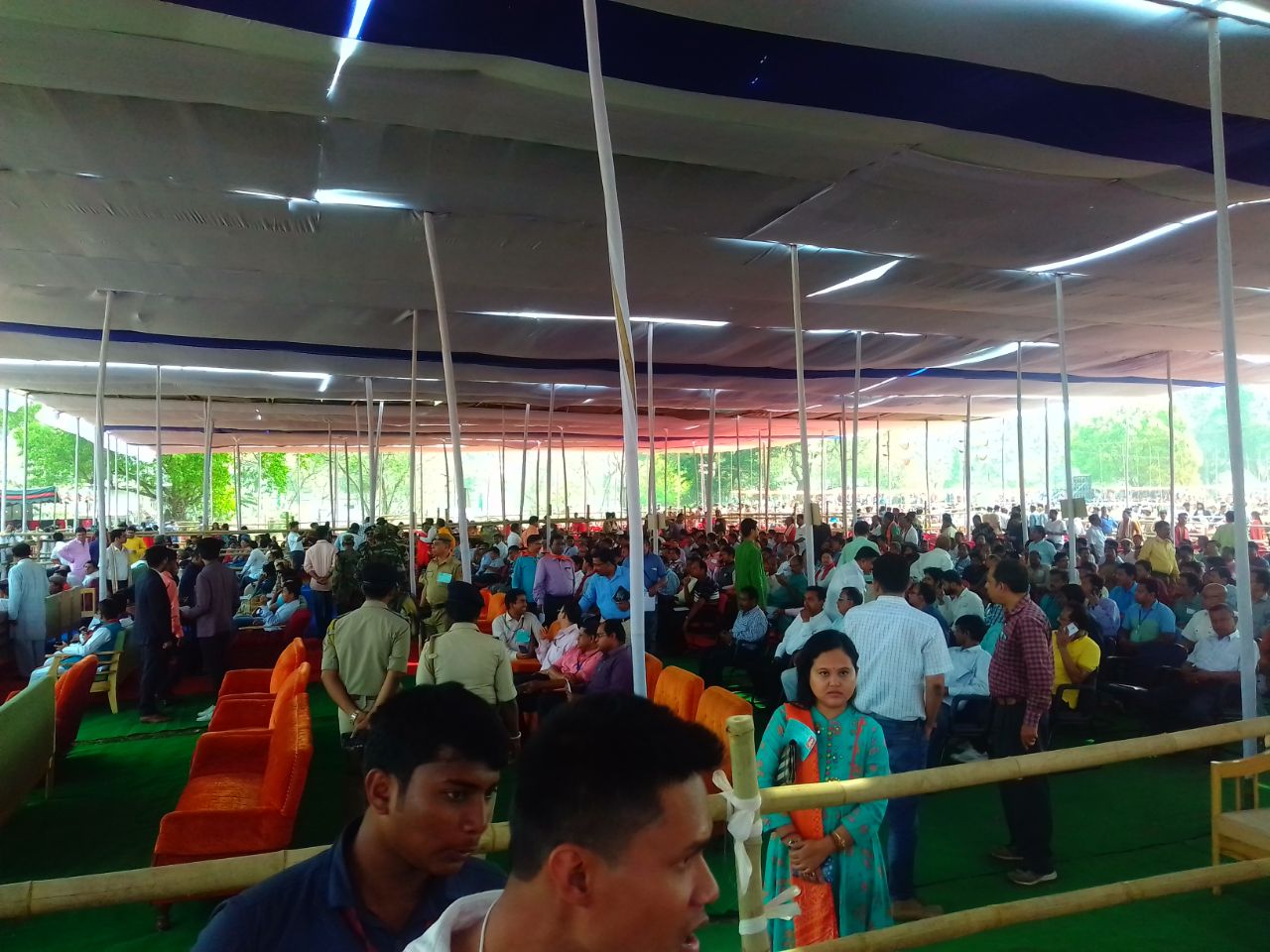 Sea of humanity in Agartala