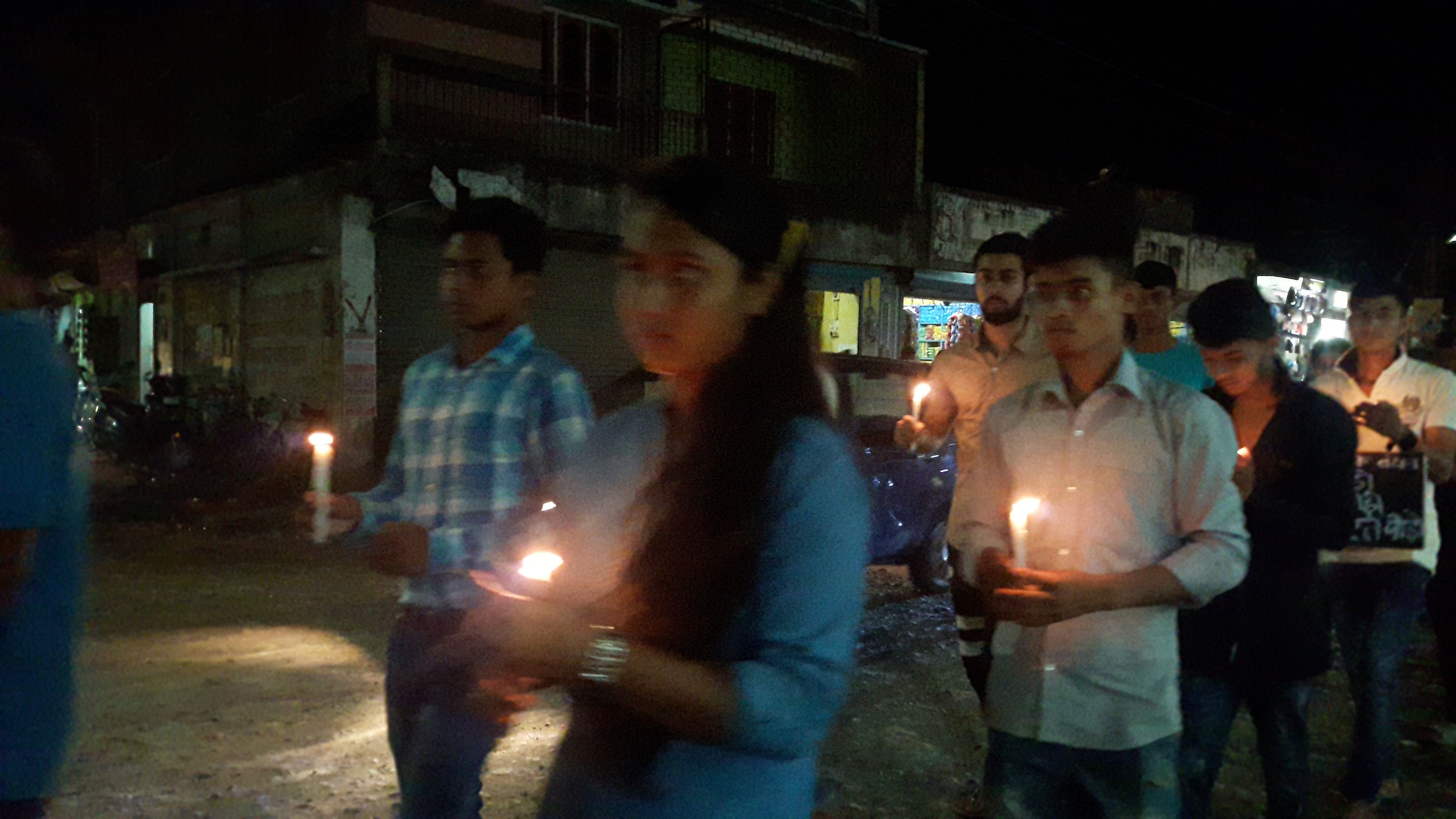 Candle-light protest in Tangla against Dokmoka lynching