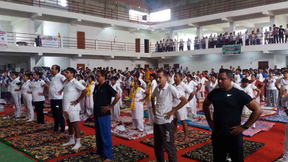4th International Yoga Day Celebrated in Hojai.