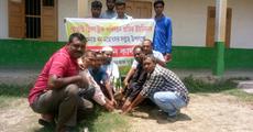 Transport Union plant trees in Hojai.