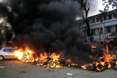 Serial blasts in Assam